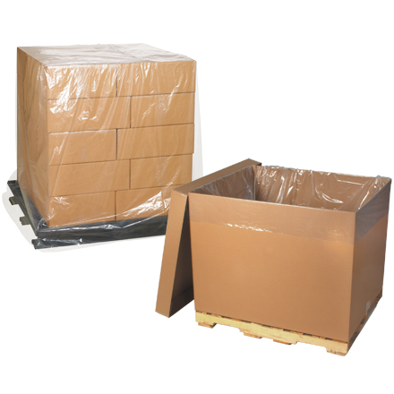 46 x 42 x 72" - 4 Mil Clear Pallet Covers