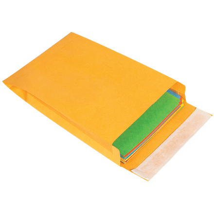 10 x 13 x 2" Kraft Expandable Self-Seal Envelopes