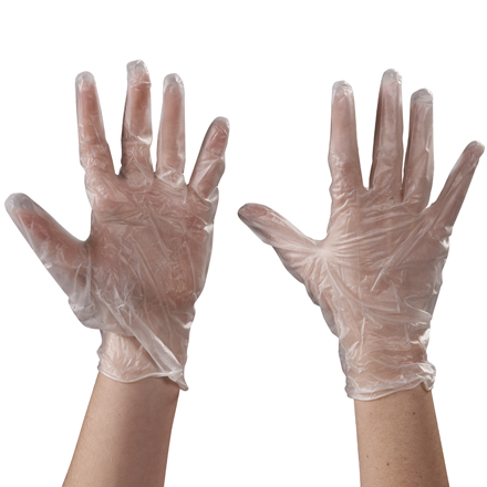 Vinyl Gloves - Clear - 5 Mil - Powdered - Xlarge