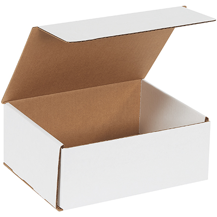 10 x 7 x 3" White Corrugated Mailers