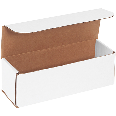 9 x 3 x 3" White Corrugated Mailers