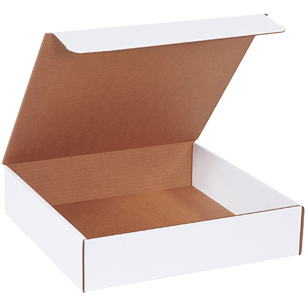 13 x 13 x 3" White Literature Mailers